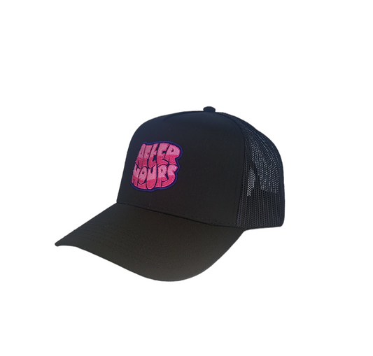 AFTER HOURS Classic Pink Logo Trucker Hat