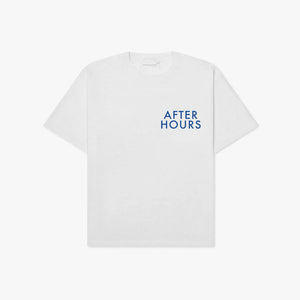 PLAIN JANE TEE WHITE/BLUE